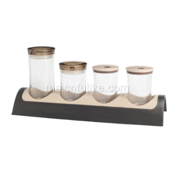 Plastik 4pcs Spice Jars Wholesale